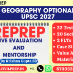 RePrep: Live Evaluation and Mentorship – 22 Tests (Geography Optional)