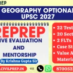 RePrep: Live Evaluation and Mentorship – 22 Tests (Geography Optional)