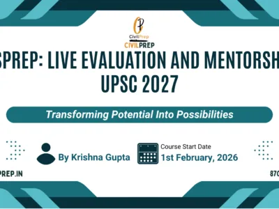GSPrep: Live Evaluation and Mentorship (UPSC 2027)