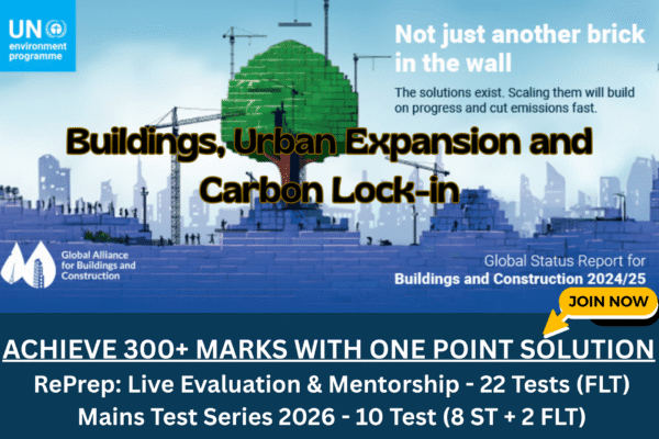 Buildings, Urban Expansion and Carbon Lock-in by Krishna Sir – CivilPrep