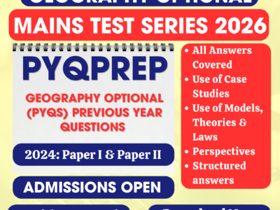 Geography Optional Solved PYQ 2024 (Paper I + Paper II) – Free PDF Download