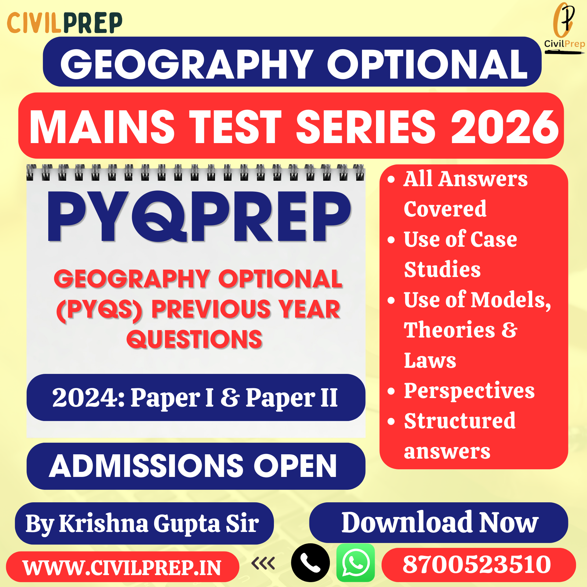 Geography Optional PYQ 2024