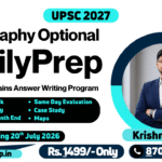 DailyPrep: Daily Answer Writing Program for Geography Optional