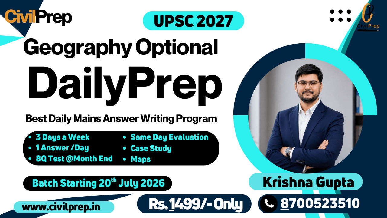 DailyPrep By Krishna Gupta (CivilPrep) DailyPrep By Krishna Gupta (CivilPrep)